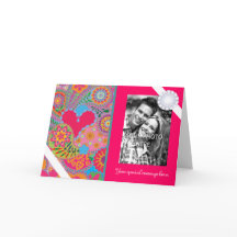 De roze Gepersonaliseerde Foto Valentijn van