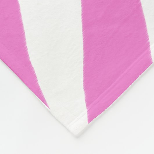 De roze Gestreepte Deken van de Vacht van de Druk (Hoek)