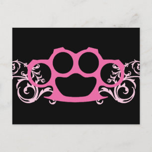 De roze Gewrichten van het Messing Briefkaart