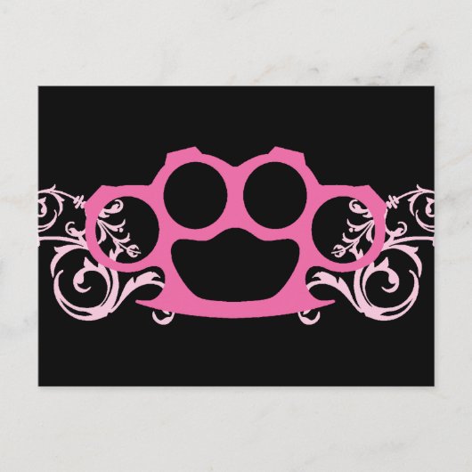 De roze Gewrichten van het Messing Briefkaart (Voorkant)