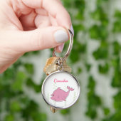 De roze Gift van Keychain van de Sleutelring van (Hand)