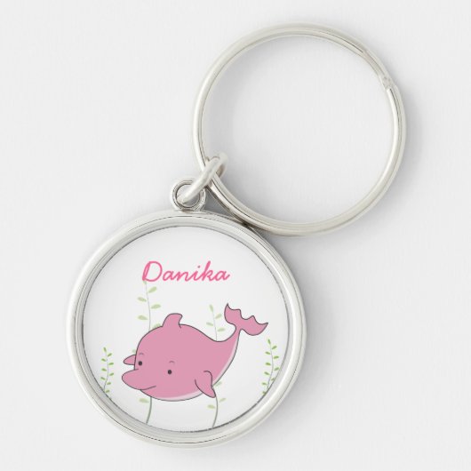 De roze Gift van Keychain van de Sleutelring van (Voorkant)