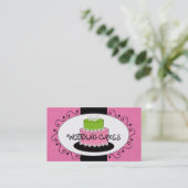 De roze Groene Visitekaartjes van de Bakkerij van (Staand voorkant)