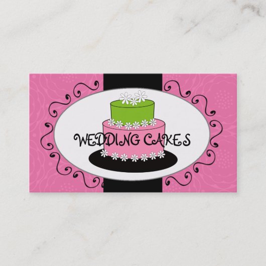 De roze Groene Visitekaartjes van de Bakkerij van (Voorkant)