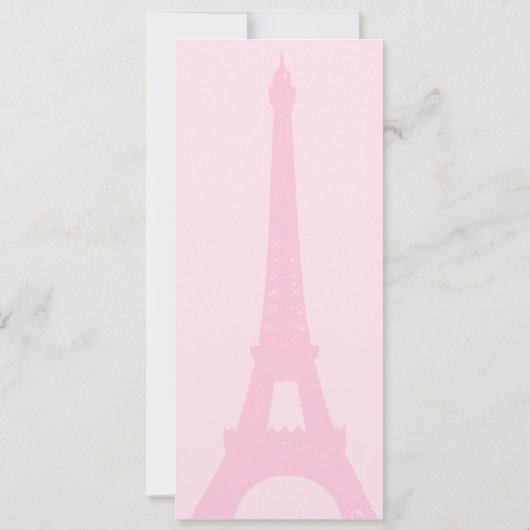 De roze Grote Opening  Parijs Kaart (Achterkant)