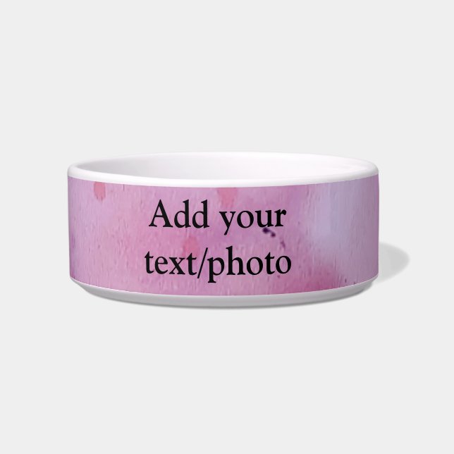 De roze hand van de waterverf schilderde abstracte voerbakje (Voorkant)