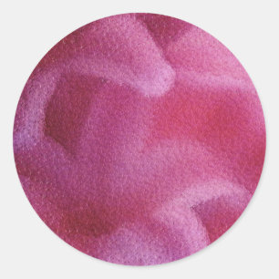 De roze het Schilderen van de bloem van de Lelie Ronde Sticker