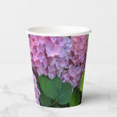 De roze Hortensia hydrangea Papieren Bekers (Achterkant)