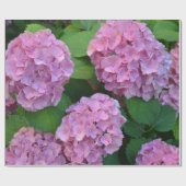 De roze Hortensia hydrangea struik Cadeaupapier (Vlak)