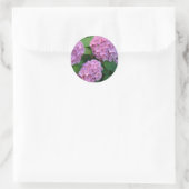 De roze Hortensia hydrangea struik Ronde Sticker (Tas)