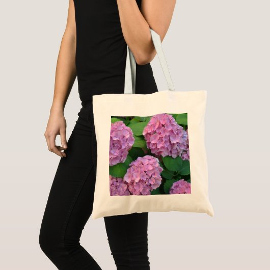 De roze Hortensia hydrangea Tote Bag (Voorkant (product))