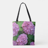 De roze Hortensia hydrangea Tote Bag (Achterkant)