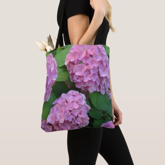 De roze Hortensia hydrangea Tote Bag (Dichtbij)