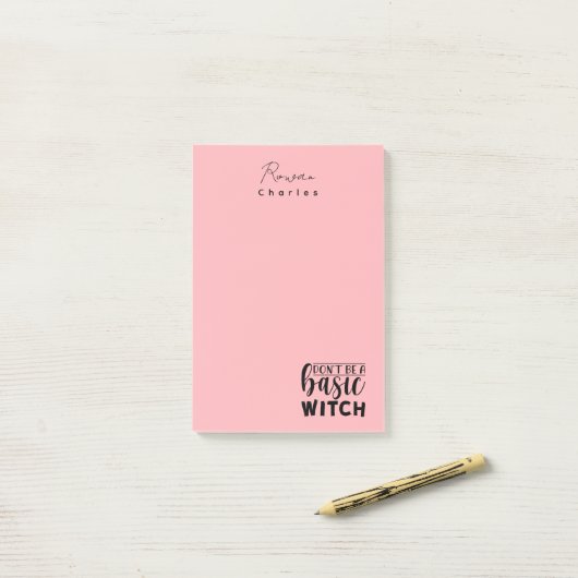 De roze Humor van Halloween Post-it® Notes (Op bureau)