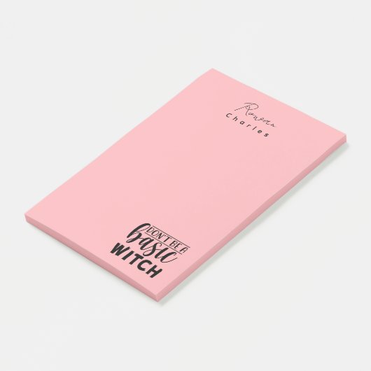 De roze Humor van Halloween Post-it® Notes (Schuin)