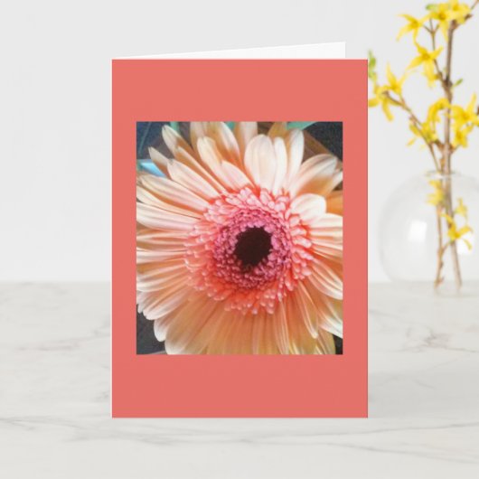 De roze Kaart van de Nota van de binnenkant van (Gele Bloem)