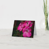 De roze Kaart van de Nota van de Geranium (Voorkant)