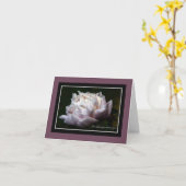 De roze Kaart van de Nota van de Sympathie van de (Gele Bloem)