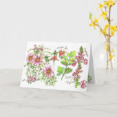 De roze Kaart van de Nota van het Dagboek van de (Gele Bloem)