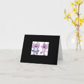 De roze Kaart van de Nota van het Logo van de (Gele Bloem)