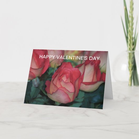 De ROZE Kaart van de VALENTIJNSDAG (Voorkant)