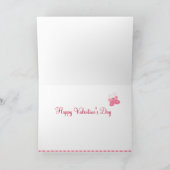 (De Roze) Kaart van de Valentijnsdag van de Vogel (Binnen)