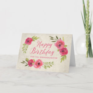 De roze Kaart van de Verjaardag van de