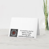 De roze Kaart van de Verjaardag van de Chrysant (Achterkant)