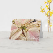 De roze Kaart van de Verjaardag van December van (Gele Bloem)