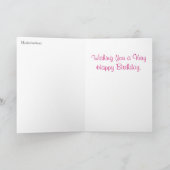 De roze Kaart van de Verjaardag van Rododendrons (Binnen)