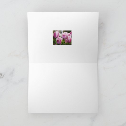 De roze kaart van Tulpen (Binnen)