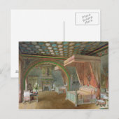 De roze kamer in het Chateau de Roquetaillade Briefkaart (Voorkant / Achterkant)
