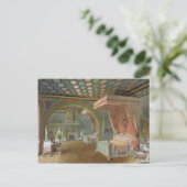 De roze kamer in het Chateau de Roquetaillade Briefkaart (Staand voorkant)