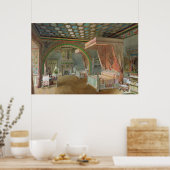 De roze kamer in het Chateau de Roquetaillade Poster (Keuken)