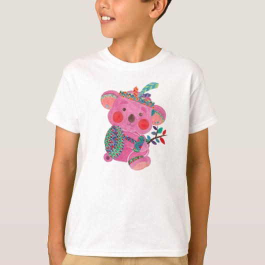 De roze Koala T-shirt (Voorkant)