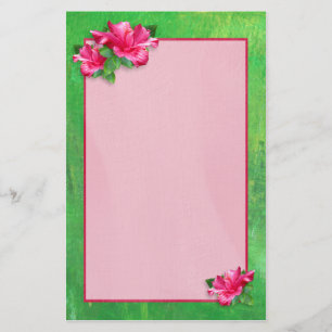 De roze Koningin van de Hibiscus Briefpapier