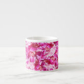 De roze Kop van de Espresso van de Bloem van (Voorkant)