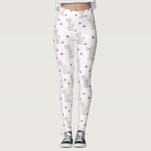 De roze leggings van het Achterschip van de Poedel