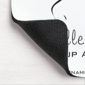 De roze lippen vormen het merk kunstenaar muismat (Hoek)