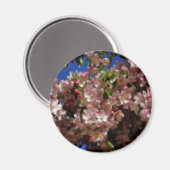 De roze Magneet van de Bloem van de Bloesems van (Voorkant / Achterkant)