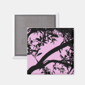 De roze Magneet van de Boom (Voorkant / Achterkant)