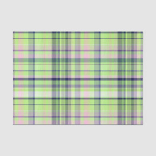 De Roze Marine Wht Preppy Madras van de pistache Tissuepapier