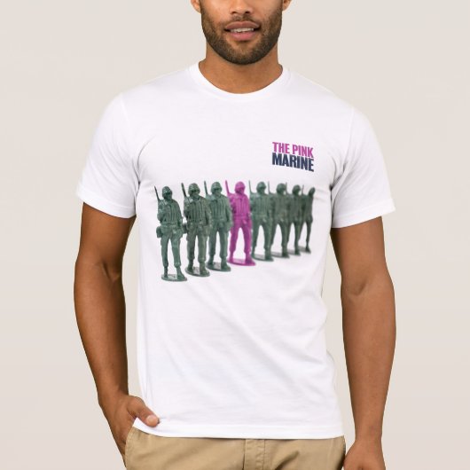 De roze marinier T-Shirt (Voorkant)