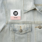 De roze Markering van de Naam van de Medewerker va Naamplaatje (In situ)