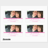 De Roze Moderne Foto sparen de Stickers van de Dat (Vel)