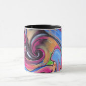 De roze Mok van de Ringer Koffie van de Moon Lovel (Midden)