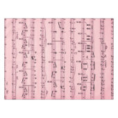 De roze Muziek van het Blad Tafelkleed (Voorkant (Horizontaal))