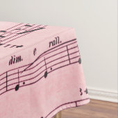 De roze Muziek van het Blad Tafelkleed (Voorbeeld)