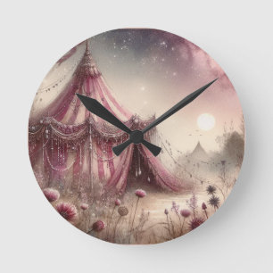 De Roze Necromancer's Roze Zijden Tent Ronde Klok