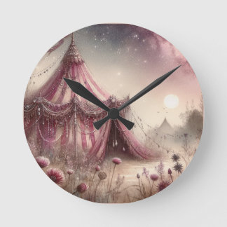 De Roze Necromancer's Roze Zijden Tent Ronde Klok